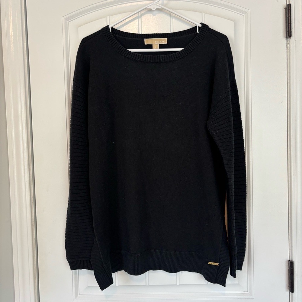 Michael Kors Women's Black Crewneck Sweater Size Large